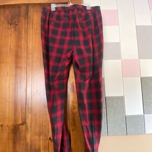 J. Jill Red and Black Dress Pants